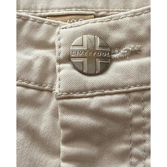 LIVERPOOL Jeans 'Michelle Capri' Creamy White Jeans sz 8/29 - Picture 7 of 14